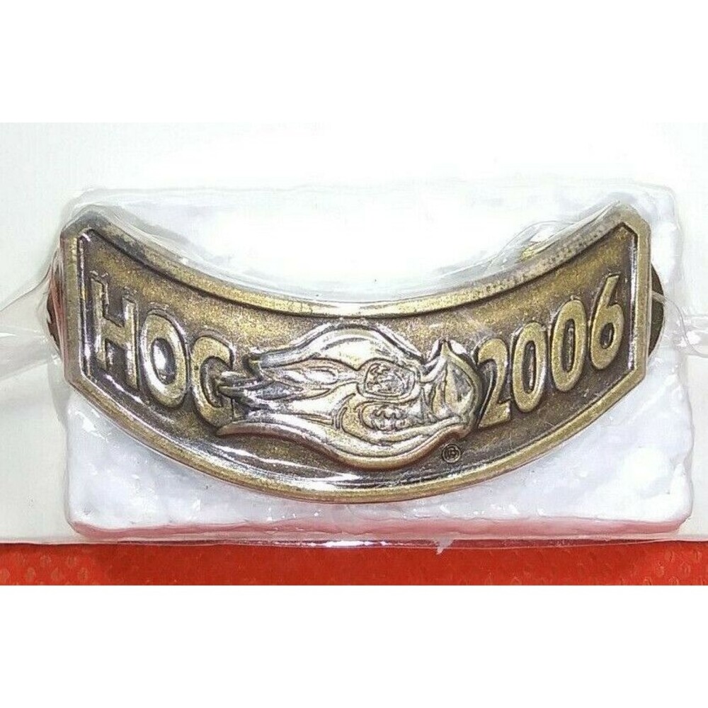 2006 HOG Harley Davidson Owners Group Pin Badge Jacket Wings Rocker HD